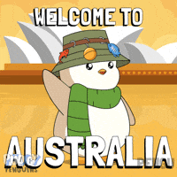 Welcome To Australia Travel GIF by Pudgy Penguins