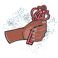 Hand Knock Sticker by JellaCreative