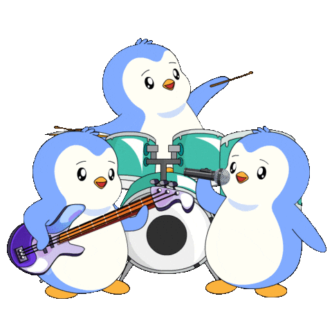 Party Celebrate Sticker by Pudgy Penguins