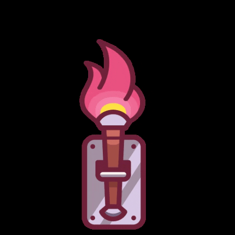 Saarlooters giphygifmaker torch dungeon feuer GIF