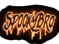Spookybro fire text spooky bro Sticker
