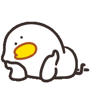 Bored Chick Sticker