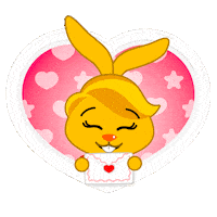 San Valentin Bunny Sticker by El Payaso Plim Plim
