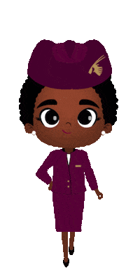 qatarairways travel airline cabin crew qatar airways Sticker