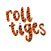 mermaidtocreate tigers doane doane university roll tiges Sticker