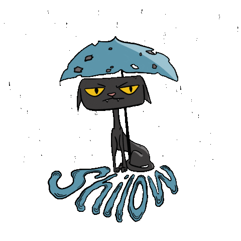 Cat Rain Sticker