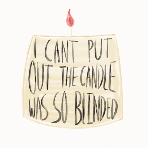 Aidee2000 candle blind blinded putout GIF