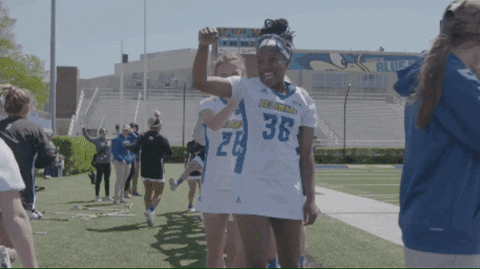 BlueHens giphyupload dancing friends energy GIF