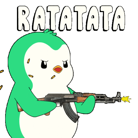 Gun Aiming Sticker by Abster