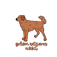Golden Retriever Dogs Sticker