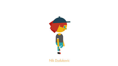 2d animation walk cycle GIF by Nik Dudukovic