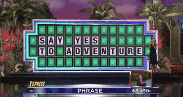 the set say yes to adventure GIF by Wheel of Fortune