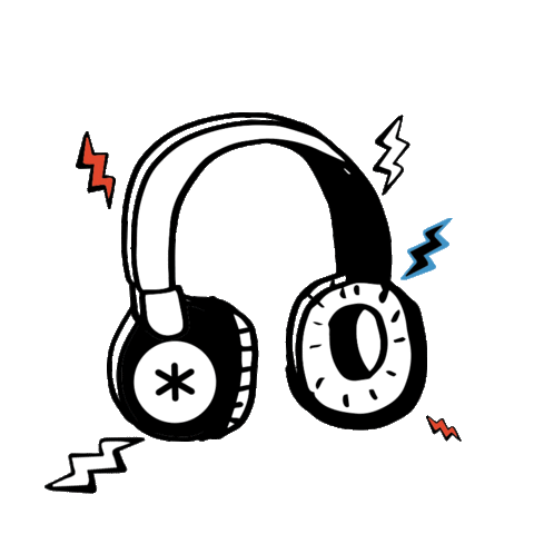 Headphone Antartik Sticker by Liderpapel