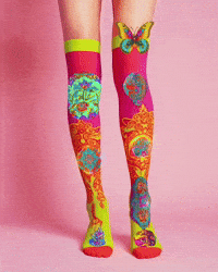 Glow Happy Socks GIF