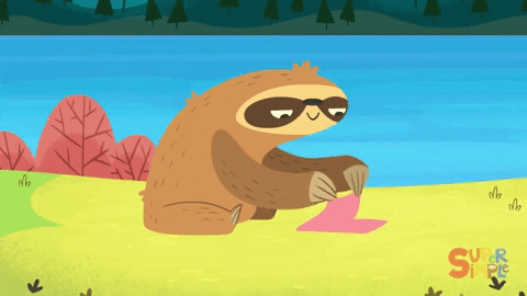 sloth folding GIF by Super Simple