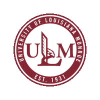 College Ulm Sticker by University of Louisiana Monroe