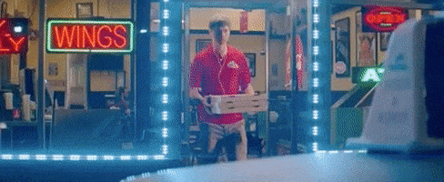 babydrivermovie giphyupload pizza baby driver delivery guy GIF