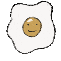 carriesloane egg sketchy fried egg carriesloane Sticker