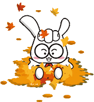 Fall Bunny Sticker by Korea Anti-Doping Agency