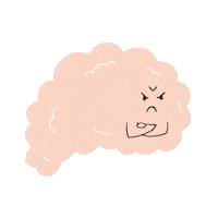 blackandcode no nope brain thunder Sticker