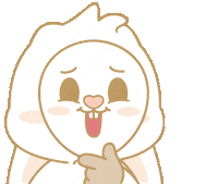 Bunny Mask Sticker by EVANS艾特兔