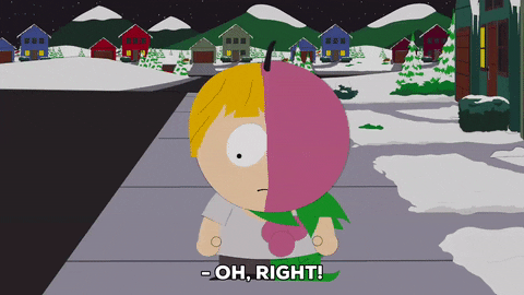 confused half face GIF by South Park 