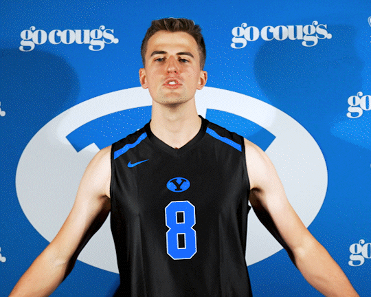 Sport Volleyball GIF by BYU Cougars