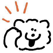 mmhn_samoyed_gif dog 犬 samoyed 了解 Sticker