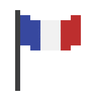 Waving France Sticker
