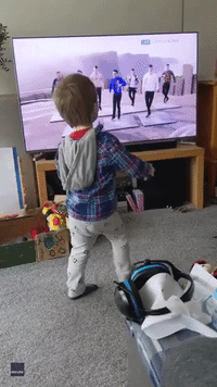 Two-Year-Old Attempts Irish Dance St Patrick's Day