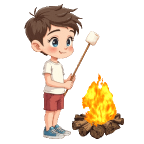 Boys Girls Bonfire Sticker
