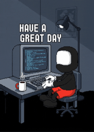 ABCNT giphygifmaker coffee computer working GIF