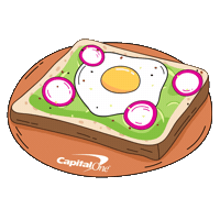 hungry avocado toast Sticker by Capital One