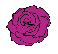 Pink Rose Sticker by @brandingbyjuls