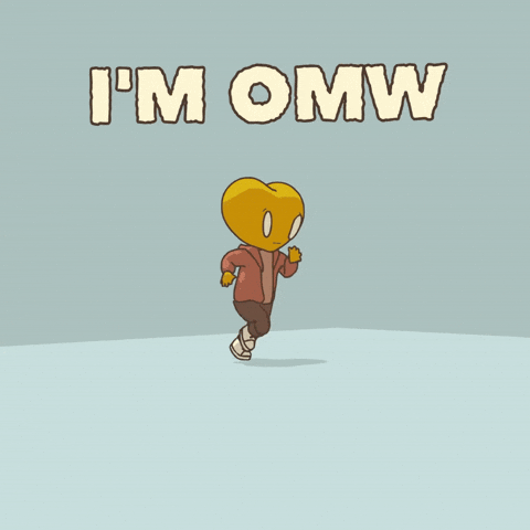 On My Way Running GIF by LT3 Creations