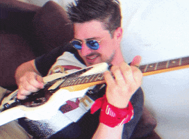Mark Hoppus Guitar GIF by blink-182