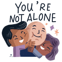 odbsg hug support you are not alone odbsg Sticker