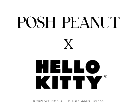 Hello Kitty Collaboration Sticker by Posh Peanut