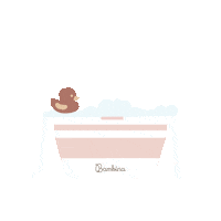 Bath Bathtub Sticker by bambinaph