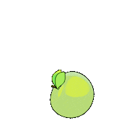 3D Apple Sticker by KEKILA