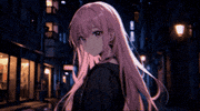 Pink Hair Girl GIF