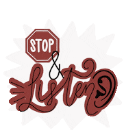 Stop Listen Sticker