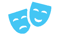 Theater Masks Sticker by Hennepin Theatre Trust
