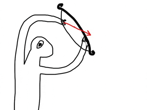 Bow And Arrow GIF by Barbara Pozzi