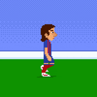 marwanpixels football barcelona spain messi GIF