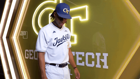 Georgia Tech Baseball GIF by Georgia Tech Yellow Jackets