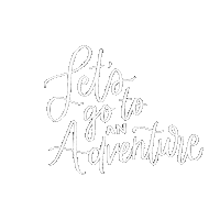 itsmarj_ adventure calligraphy letsgo itsmarj Sticker
