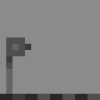 black and white pixel GIF by 16-x-16