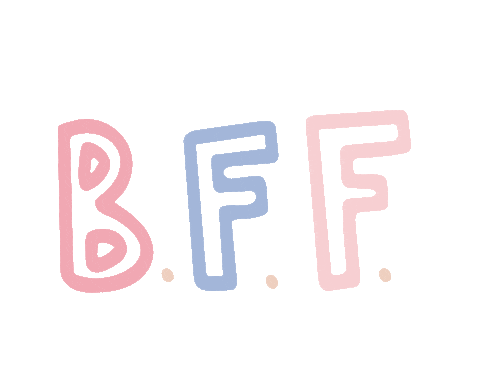 pink bff Sticker
