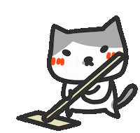 Cleaning Mop Sticker by yomoyeah